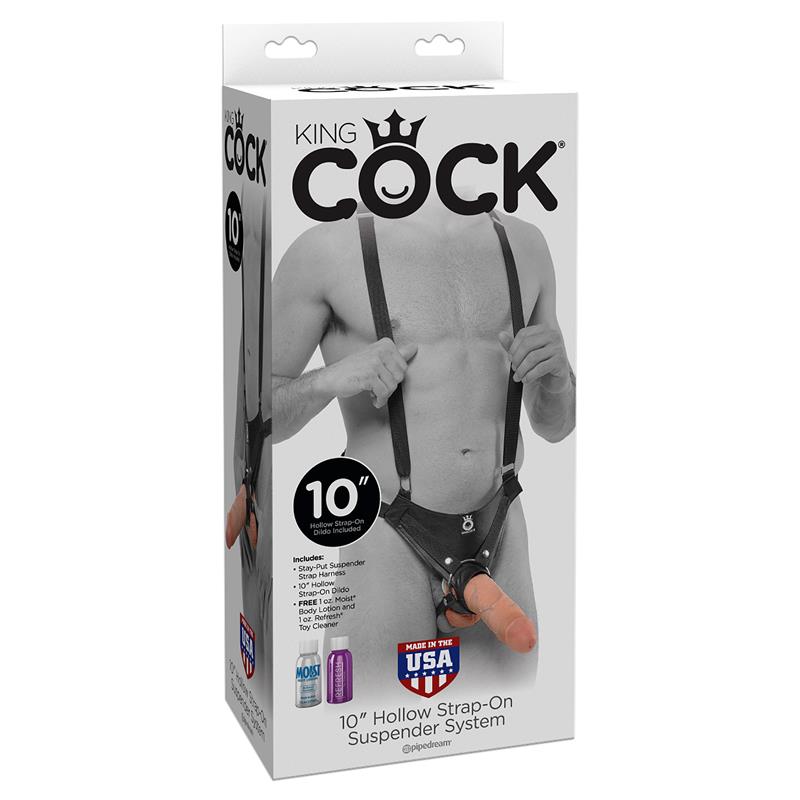 KING COCK - SUSPENDER STRAP-ON WITH HOLLOW DILDO 10