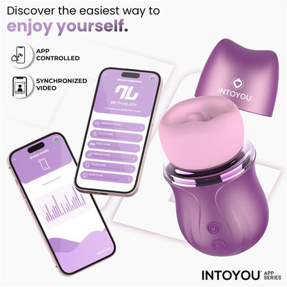 INTOYOU APP SERIES - SUVI STIMULATOR WITH LICKING, BITING, SUCTION AND VIBRATION USB-C WITH APP