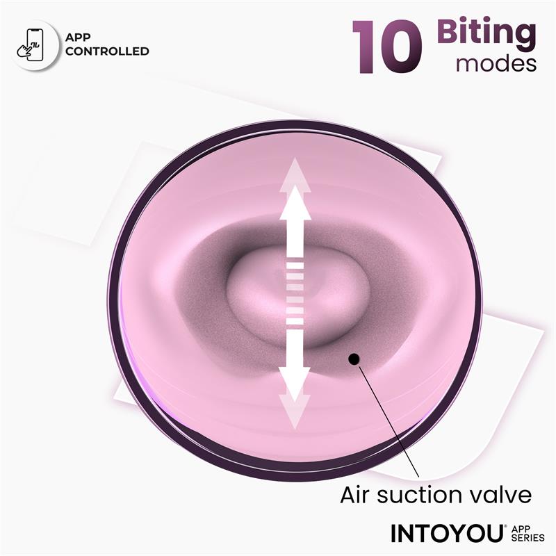 INTOYOU APP SERIES - SUVI STIMULATOR WITH LICKING, BITING, SUCTION AND VIBRATION USB-C WITH APP