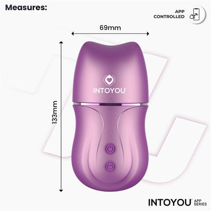 INTOYOU APP SERIES - SUVI STIMULATOR WITH LICKING, BITING, SUCTION AND VIBRATION USB-C WITH APP