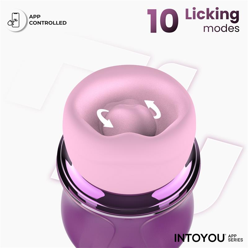INTOYOU APP SERIES - SUVI STIMULATOR WITH LICKING, BITING, SUCTION AND VIBRATION USB-C WITH APP