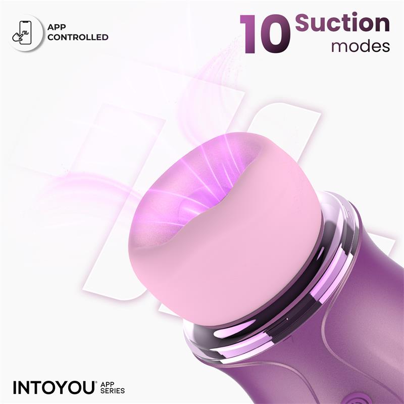 INTOYOU APP SERIES - SUVI STIMULATOR WITH LICKING, BITING, SUCTION AND VIBRATION USB-C WITH APP