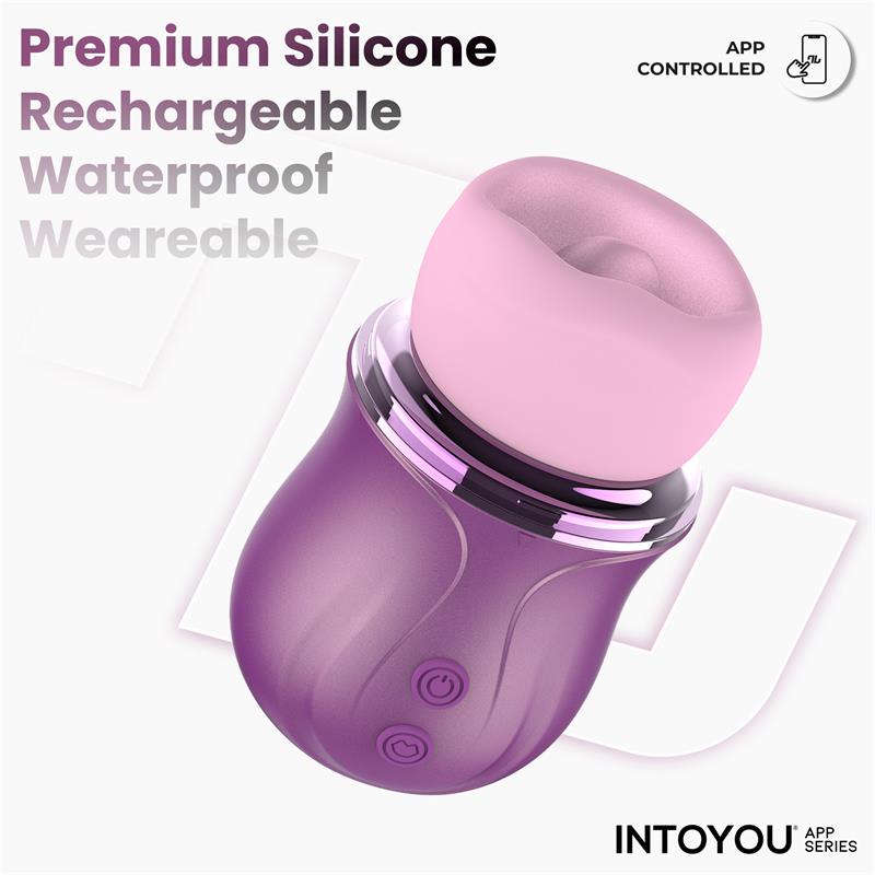 INTOYOU APP SERIES - SUVI STIMULATOR WITH LICKING, BITING, SUCTION AND VIBRATION USB-C WITH APP