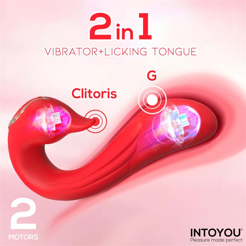 INTOYOU - SWANA VIBRATOR LICKING TONGUE WITH ANGLE ADJUSTABLE