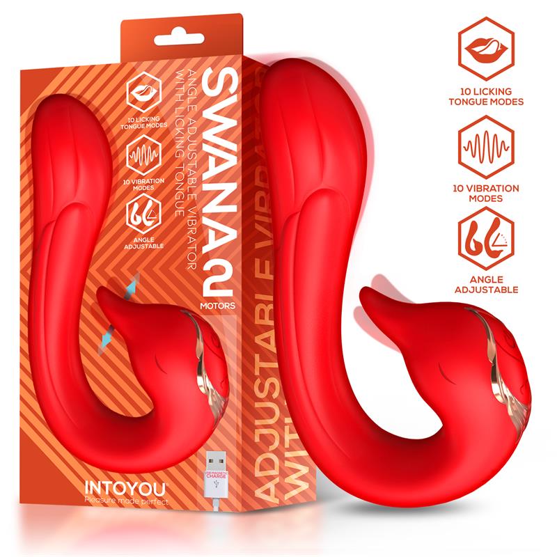 INTOYOU - SWANA VIBRATOR LICKING TONGUE WITH ANGLE ADJUSTABLE