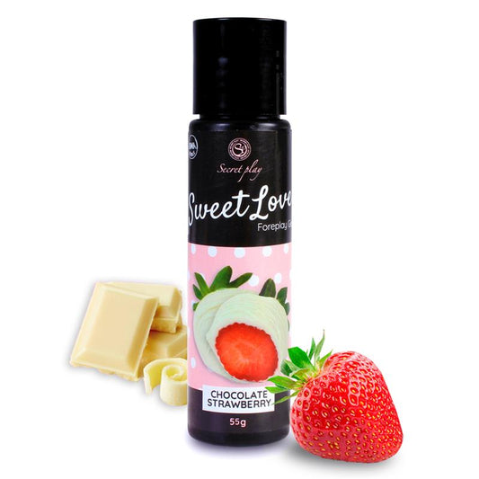 SECRET PLAY - SWEET LOVE LUBRICANT STRAWBERRY & WHITE CHOCOLATE 60 ML