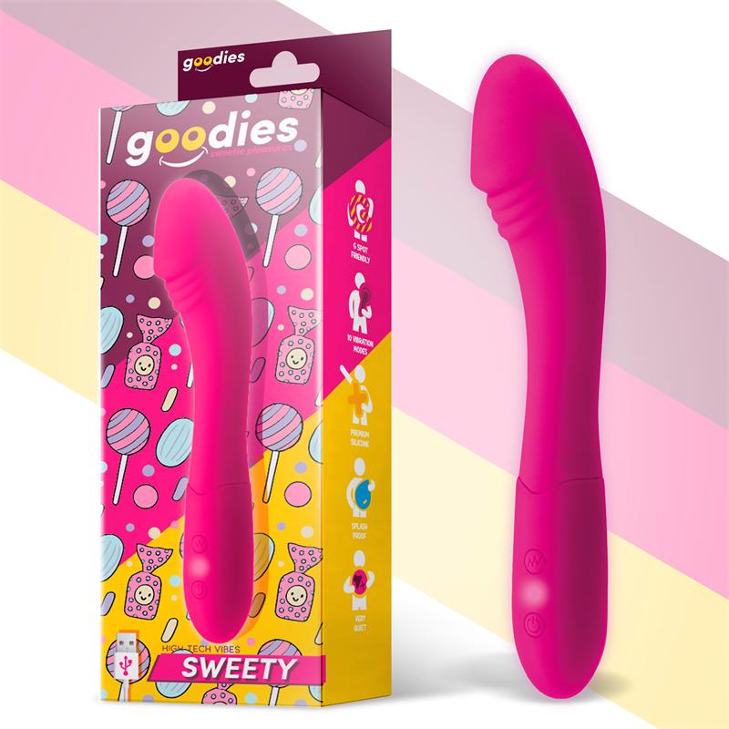GOODIES - SWEETY G-SPOT VIBE USB SILICONE FUCHSIA