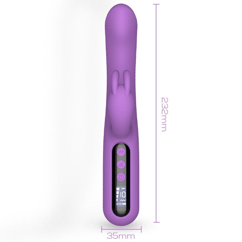 DIGITAL - SWELL VIBRADOR CON PANTALLA DIGITAL SÚPER POTENTE 23.2 CM