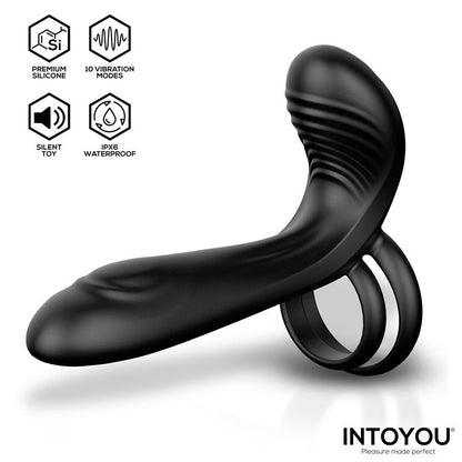 INTOYOU - ANNEAU PÉNIEN DOUBLE VIBRANT SYNKOX GIRTH GAINER