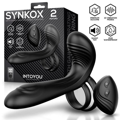 INTOYOU - ANNEAU PÉNIEN DOUBLE VIBRANT SYNKOX GIRTH GAINER