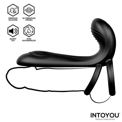 INTOYOU - ANNEAU PÉNIEN DOUBLE VIBRANT SYNKOX GIRTH GAINER