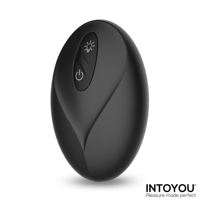 INTOYOU - TAINY THRUSTING LED LIGHTED ANAL PLUG WITH REMOTE CONTROL