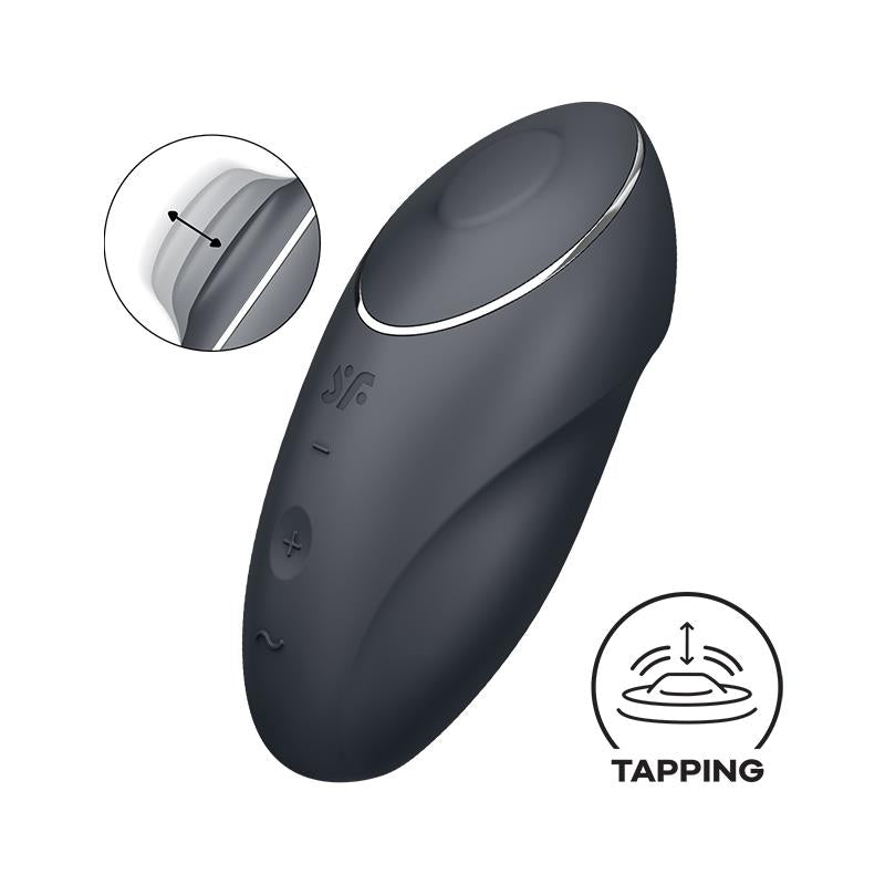 SATISFYER - TAP AND CLIMAX 1 VIBRATOR AND TAPPING BLACK