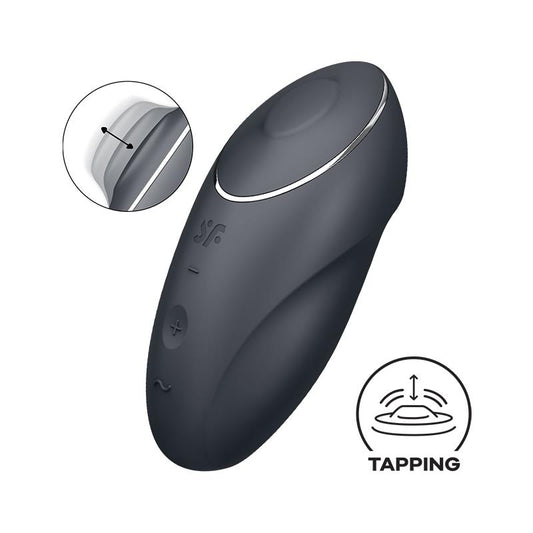 SATISFYER - TAP AND CLIMAX 1 VIBRATOR AND TAPPING BLACK