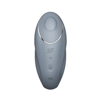 SATISFYER - VIBRATEUR TAP AND CLIMAX 1 À VIBRATIONS ET TAPOTEMENTS GRIS