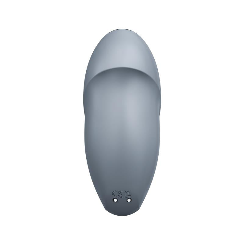 SATISFYER - VIBRATEUR TAP AND CLIMAX 1 À VIBRATIONS ET TAPOTEMENTS GRIS