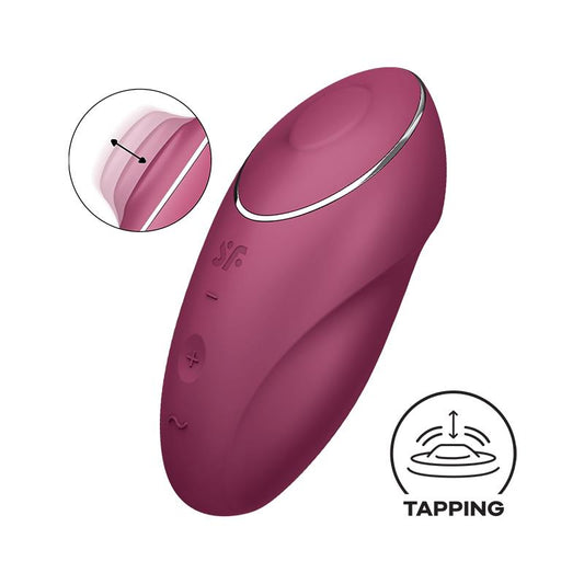 SATISFYER - TAP AND CLIMAX 1 VIBRATOR AND TAPPING  RED