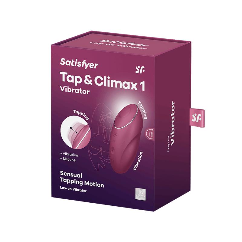 SATISFYER - TAP AND CLIMAX 1 VIBRATOR AND TAPPING  RED