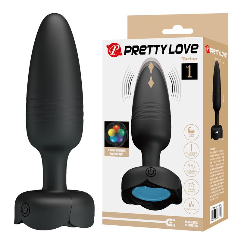 PRETTYLOVE - TARION BUTT PLUG WITH VIBRATION AND THRUSTING