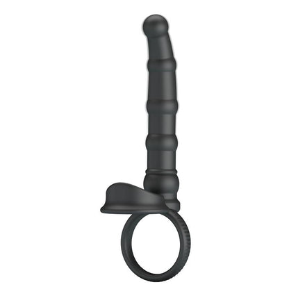 PRETTYLOVE - TATUM COCK RING WITH VIBRATING PLUG PLUG