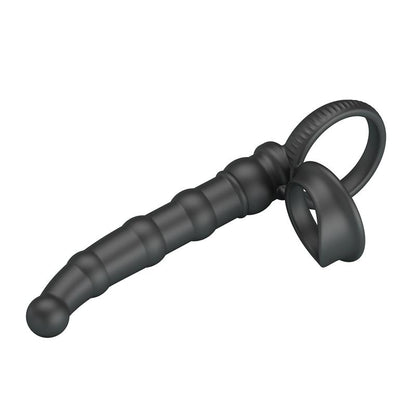 PRETTYLOVE - TATUM COCK RING WITH VIBRATING PLUG PLUG