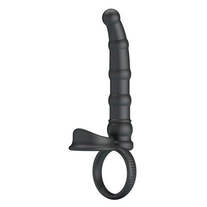 PRETTYLOVE - TATUM COCK RING WITH VIBRATING PLUG PLUG