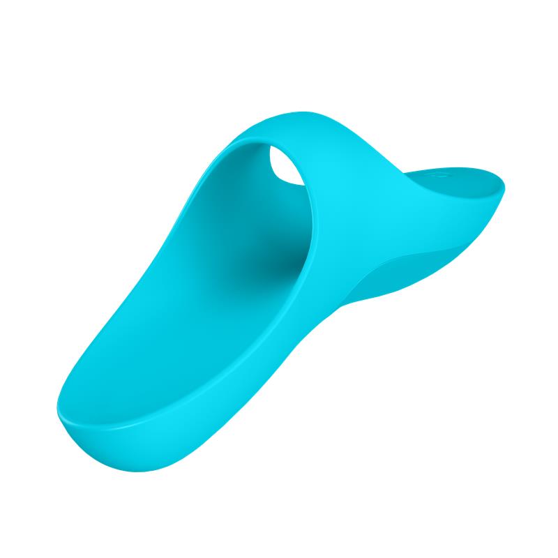 SATISFYER - TEASER FINGER VIBRATOR LIGHT BLUE