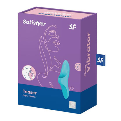 SATISFYER - TEASER FINGER VIBRATOR LIGHT BLUE