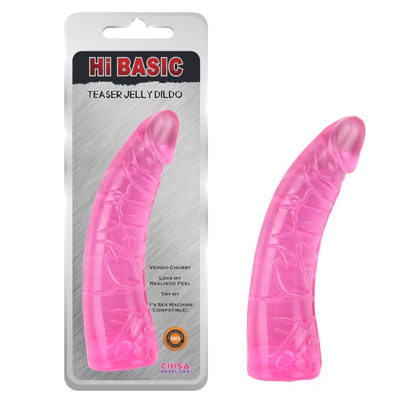 CHISA - TEASER JELLY DILDO 18.6CM PINK