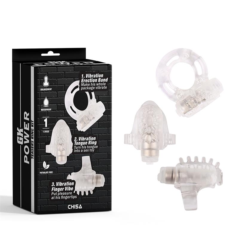 CHISA - TEASERS RING SET OF 3