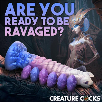 CREATURE COCKS - TENTA-QUEEN OVIPOSITOR DILDO WITH 6 EGGS