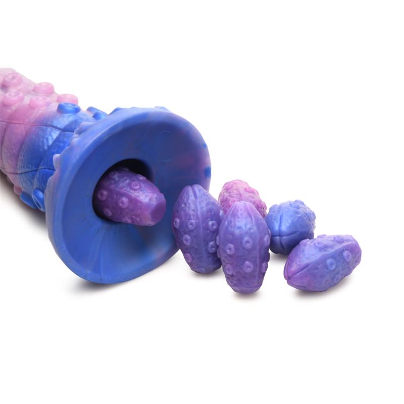 CREATURE COCKS - TENTA-QUEEN OVIPOSITOR DILDO WITH 6 EGGS