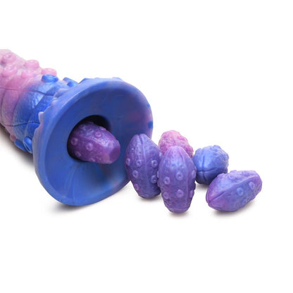 CREATURE COCKS - TENTA-QUEEN OVIPOSITOR DILDO WITH 6 EGGS