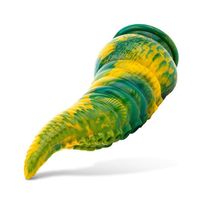 MYTHICAL MATES - TENTACLE DELIGHT GREEN AND YELLOW DILDO 22.4 CM - 8.8