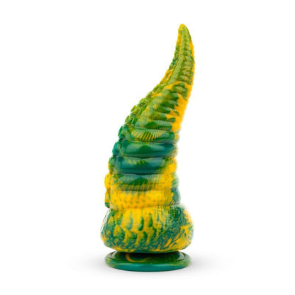 MYTHICAL MATES - TENTACLE DELIGHT GREEN AND YELLOW DILDO 22.4 CM - 8.8