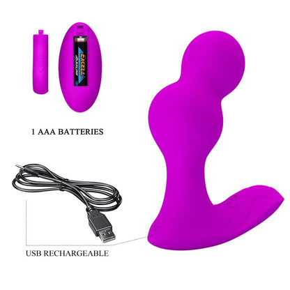 PRETTYLOVE - TERRANCE VIBRATING BUTT PLUG WITH REMOTE