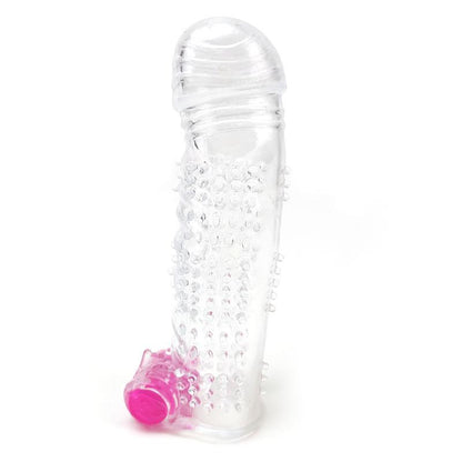 A-GUSTO - TEXTURED PENIS SLEEVE WITH VIBRATION CLEAR