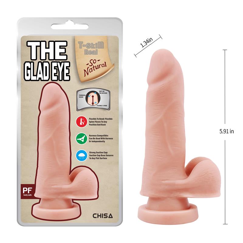 CHISA - THE GLAD EYE DUAL-DENSITY DILDO 15*3.4CM