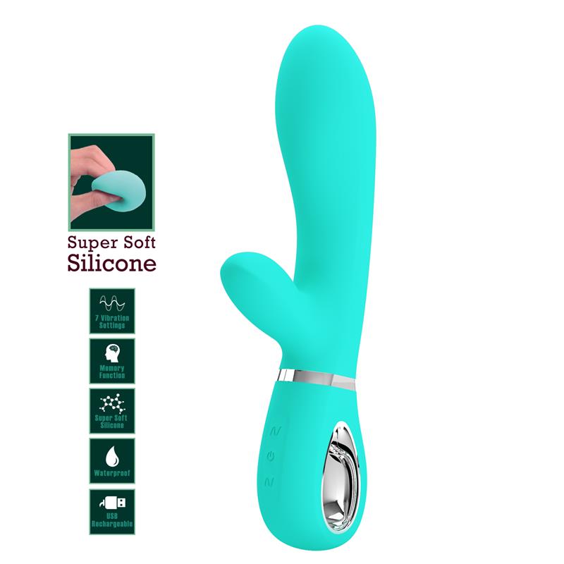 PRETTYLOVE - THOMAS VIBRATOR G-SPOT AQUA