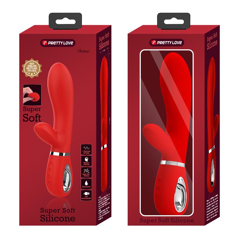PRETTYLOVE - THOMAS VIBRATOR G-SPOT RED