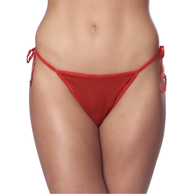 AMORABLE - THONG FANTASY RED ONE SIZE