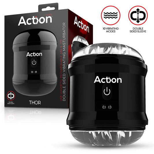 ACTION - THOR DOUBLE SIDED VIBRATING MASTURBATOR