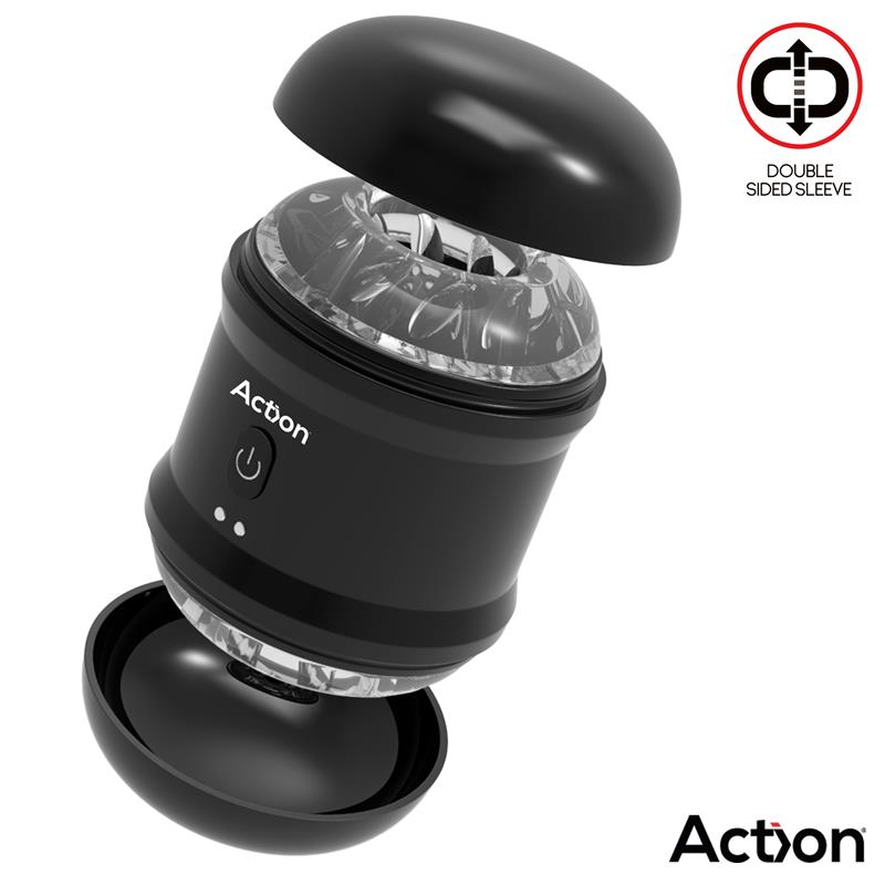 ACTION - THOR DOUBLE SIDED VIBRATING MASTURBATOR