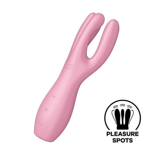 SATISFYER - THREESOME 3 LAY-ON VIBE 3 MOTORS PINK