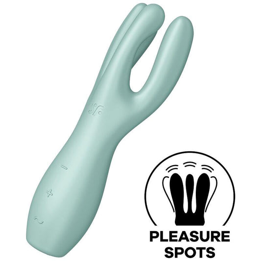 SATISFYER - THREESOME 3 LAY-ON VIBRATOR 3 MOTORS MINT