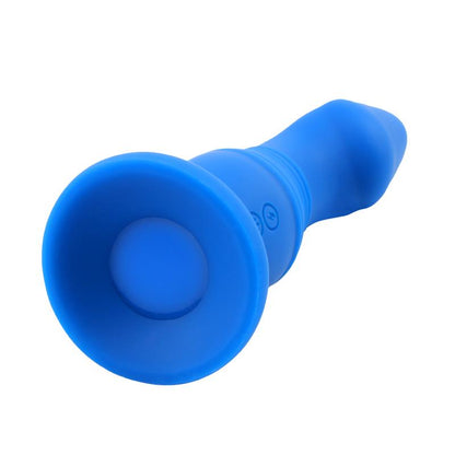 CHISA - DILDO CON VIBRACIÓN Y MOVIMIENTO DE EMPUJE AZUL
