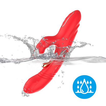 URBAN SKY - THRUSTING RABBIT TICKLER VIBRATOR LIQUID SILICONE