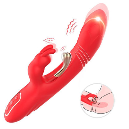 URBAN SKY - THRUSTING RABBIT TICKLER VIBRATOR LIQUID SILICONE