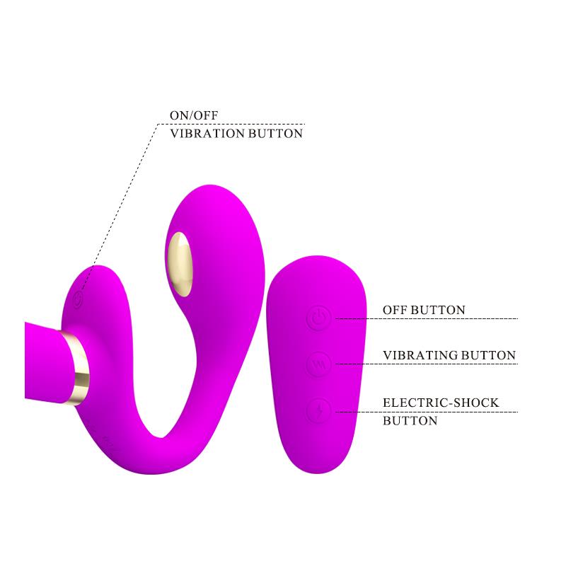 PRETTYLOVE - THUNDERBIRD COUPLES VIBE STRAPLESS WITH REMOTE CONTROL
