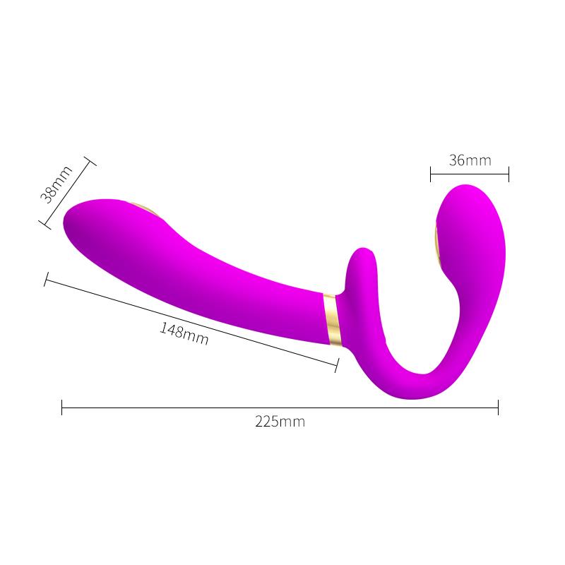 PRETTYLOVE - THUNDERBIRD COUPLES VIBE STRAPLESS WITH REMOTE CONTROL